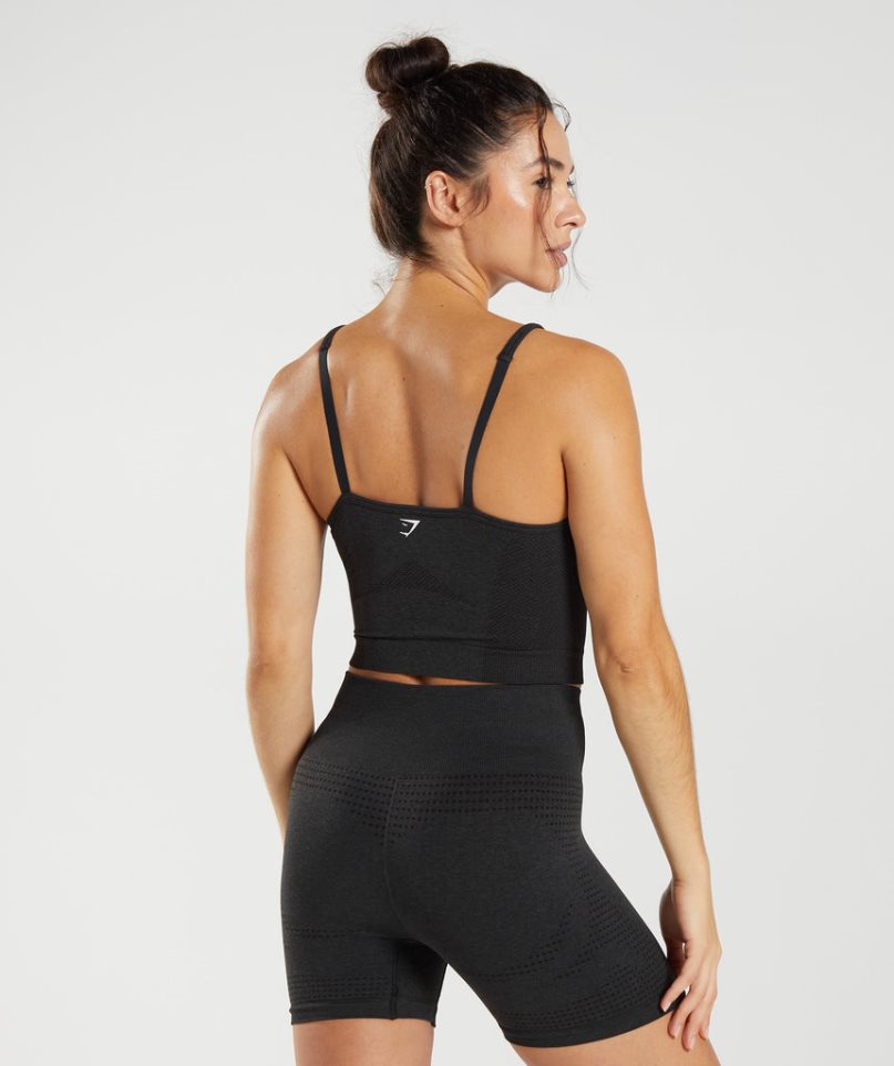 Podkoszulki Gymshark Vital Seamless 2.0 Midi Damskie Czarne | PL 917OAW